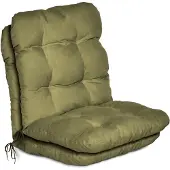 Beautissu 2er Set Niedriglehner Auflagen Set Flair NL, 100x50x8cm, Olivegrün