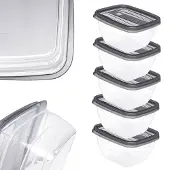 Kadax Lebensmittelbehälter-Lunchboxen 5 x 0,25 l Lunchbox mit Deckel-Set
