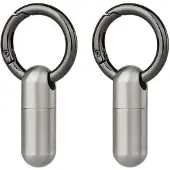 Semoic 2PCS Wasserdichte Edelstahl Pille Box Flasche Cache Container Keychain Gesundheit Pflege