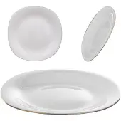 Kadax Dessertteller 21cm Weiß mit Goldrand 1 Stk.