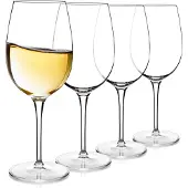 Luigi Bormioli Crescendo 13-Unzen-Chardonnay-Weingl ser, 4er-Set, Kristallglas SON-hyx, hergestellt in Italien.