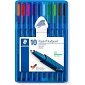 Staedtler Kugelschreiber triplus ball 437 XB, 10er Etui ergonomischer Dreikantschaft, Strichstärke: XB
