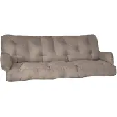 Beautissu Sitzkissen für Hollywoodschaukel Flair HS, 180x50x8cm, Taupe
