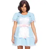 Leg avenue 2 PC Creepy Sibling umfasst Blau/Weiß Farbe