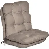 Beautissu 2er Set Niedriglehner Auflagen Set Flair NL, 100x50x8cm, Taupe