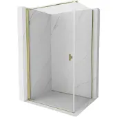 Mexen Mist-B Duschkabine, schwenkbar 85 x 90 cm, transparent, gold - 8A2T-085-090-50-00