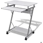 Helloshop26 Bürotisch Möbel Arbeit Computer weiß für Computer 0502140
