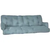 Beautissu Sitzkissen für Hollywoodschaukel Flair HS, 180x50x8cm, Taubenblau