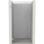 Mexen Lunar-B Duschtür schwenkbar links 65 cm, transparent, gold - 832-065-000-50-00-L