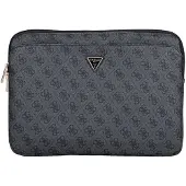 GUESS Bag Sleeve 14" 4G Zipper Pocket Triangle Logo black
