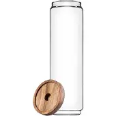 Kadax Vorratsglas 1550ml mit Holzdeckel, Glasbehälter zur Aufbewahrung von Lebensmitteln