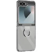 Avizar Harte Hülle mit Ring-Halterung Samsung Galaxy Z Flip6 dünn und leicht Transparent