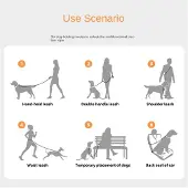 Jojomino Haustier Hund Explosion-Proof Leine Taille Crossbody Freie Hände