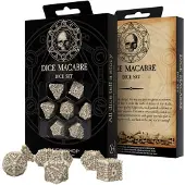 Q-workshop Macabre Dice Set Würfel Kraft Der Unterwelt Brettspiel 7 Einheiten