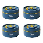 Semoic 4x Lunchbox, Edelstahlbehälter, tragbare Bento-Box B