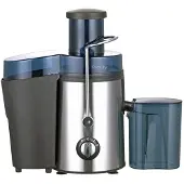 MaxPower 400 W Entsafter, Edelstahl, für Obst und Gemüse Silber