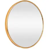 Helloshop26 Runder Wandspiegel 50 cm golden 03_0007942