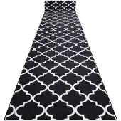 Rugsx Läufer Antirutsch TRELLIS 100 cm schwarz 30350 100x200 cm