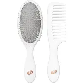 T3 Entwirrung Duo Brush Set | Entspannungsbrste und Duschkammset | Kamm, um Flssigkeit und Brste zu zerstreuen, um nasse Haare zu entwirren |