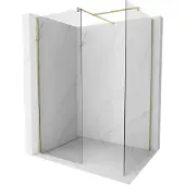 Mexen Kioto Walk-in Duschwand 145 x 80 cm, transparent, gold - 800-145-202-50-00-080