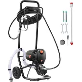 DUOKU Fußlackiergerät ohne Luft--750 W-Hocheffizienter elektrischer Sprühgerät mit Wagen-3000 PSI