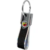 Abarth Carbon Silber Offizieller Schlüsselanhänger