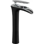 Mexen Lyra Hochwaschbeckenarmatur, schwarz/chrom - 745310-07