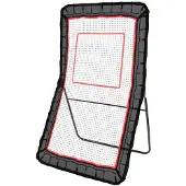 DUOKU Trainingsnet für Lacrosse, Fußball und Volleyball, 4 x 7 Fuß groß, Bounce-Back-Net mit verstellbarer Ecke für Trainingszwecke