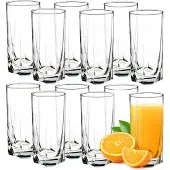 Kadax Gläser 380ml für Saftgetränke 12er Set