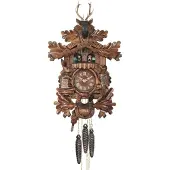 Engstler - 739 QMT - Kuckucksuhr - Quarz - Nussbaum