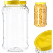 Kadax Jar Plastikbehälter für Haustiere, 3 l, Futterbehälter, unzerbrechlich, Zertifikat