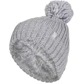 Heat Holder Ladies Ribbed Cuffed Thermal isoliert Winter Pom Pom Bommelmütze