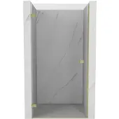 Mexen Lunar-B Duschdrehtüren links 100 cm, transparent, gold gebürstet - 832-100-000-55-00-L