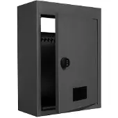 OEM Schreibtischschublade, Massivstahl 32x16x43 cm - Mit Zahlenschloss 7-20 cm - für Zuhause und Büro - Schwarz - Sicher und Stilvoll