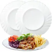 Kadax Flacher Speiseteller, gehärtetes Glas, 25 cm