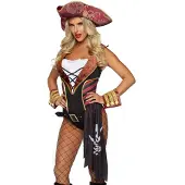 Leg avenue 4-tlg. Sultry Swashbuckler inkl. - GROSS / MEHRFARBIG