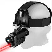 Exogio Super MINI 4K Nachtsichtmonokular mit Kopfband, elastischem Brillenband, Campingüberwachung
