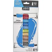 Pebeo Feine Aquarellfarbe 12 Tuben Set
