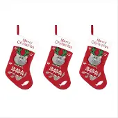 Jojomino Weihnachtsstrümpfe mit Katzen- und Hundemotiven, niedliche Geschenktüten mit Cartoon-Motiven