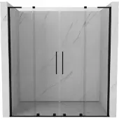 Mexen Velar L Duo Schiebetüren 170 cm, transparent, schwarz - 871-170-003-02-70