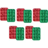 Melitt Weihnachts-Schokoladenform, Backform, Handgefertigt, DIY-Geschenk, Schneeflocke, Weihnachtsbaum, Weihnachtsmann-Form