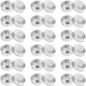 Semoic 100Sets Aluminium Teelichter Tassen Kerze Tasse Fall E