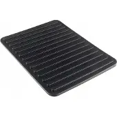 Kadax Abtropfgestell, Silikonmatte, Trocknerunterlage, Schwarz