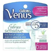 Gillette Venus Embrace Sensitive Rasierklingen für Frauen 6 Nachfüllungen