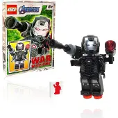 LEGO Marvel Super Heroes Avengers Infinity War Minifigur War Machine mit Blaster-Folienpaket