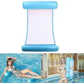 MaxPower Aufblasbare Pool Hängematte Schwimmende Matratze Faltbare 4-in-1 Wasser Hängematte (Licht