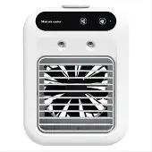 Melitt USB-Tisch-Luftbefeuchter, Ventilator, Wassertank, Mini-Luftkühler