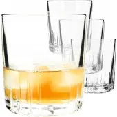 Kadax Gläser 280 ml Set mit 4 Gläsern für Whiskysaft