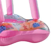 MaxPower Aufblasbare Baby-Schwimmmatratze mit Haltegriff für Kinder - rosa Schwimmausrüstung für Anfänger
