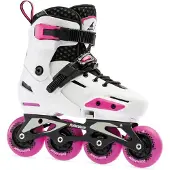 Rollerblade Apex Junior Verstellbarer Fitness-Inlineskate Wei & Pink